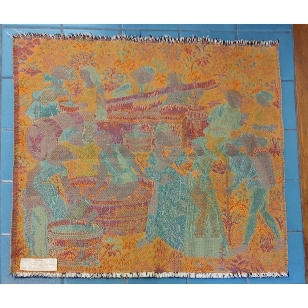 Goblys Les Vendanges French ‎ Tapestry Wine Making Grapes Harvest Medieval